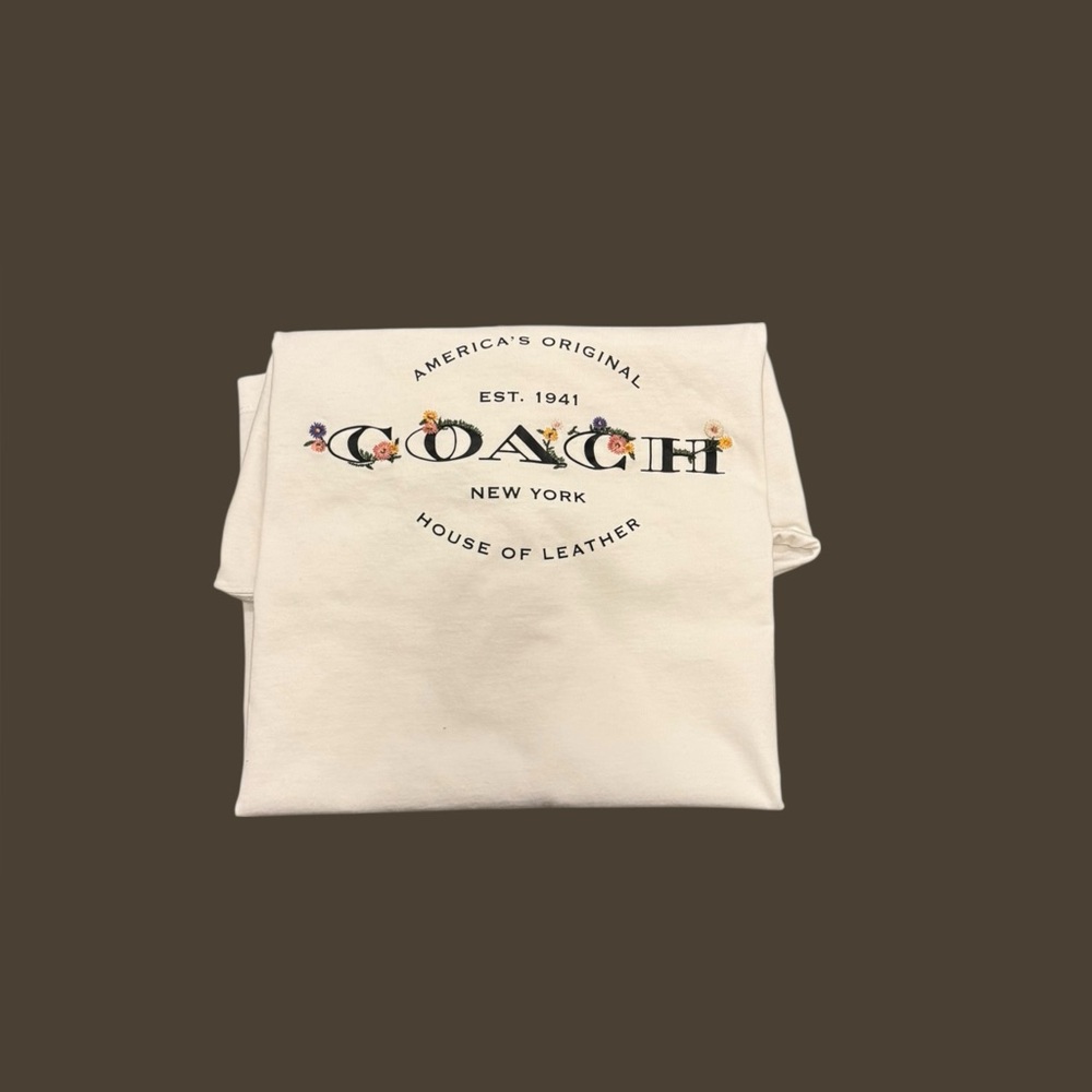 Coach Floral Women’s White Tee Shirt - Picture 4 of 4